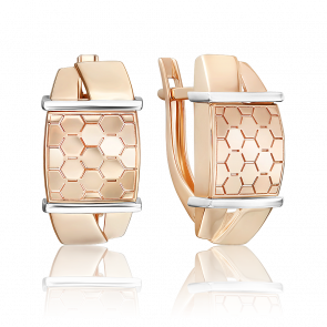 Серьги из комбинированного золота Platina 02-5269-00-000-1111 фото