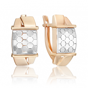 Серьги из комбинированного золота Platina 02-5269-01-000-1111 фото