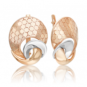 Серьги из комбинированного золота Platina 02-5270-00-000-1111 фото