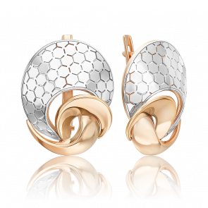 Серьги из комбинированного золота Platina 02-5270-01-000-1111 фото