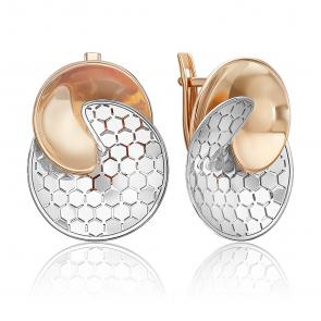 Серьги из комбинированного золота Platina 02-5271-00-000-1111 фото