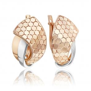 Серьги из комбинированного золота Platina 02-5272-00-000-1111 фото