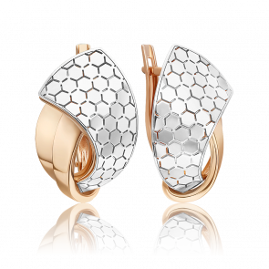 Серьги из комбинированного золота Platina 02-5272-01-000-1111 фото
