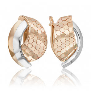 Серьги из комбинированного золота Platina 02-5277-00-000-1111 фото