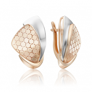 Серьги из комбинированного золота Platina 02-5278-00-000-1111 фото