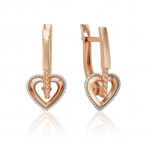 Серьги из комбинированного золота Platina 02-5320-00-000-1111 фото