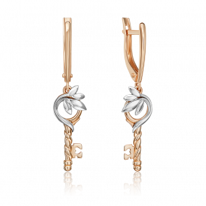 Серьги из комбинированного золота Platina 02-5323-00-000-1111 фото