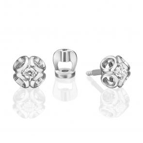 Серьги из белого золота Platina с бриллиантом 02-5333-00-101-1120 фото