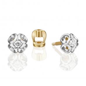 Серьги из комбинированного золота Platina с бриллиантом 02-5333-00-101-1121 фото