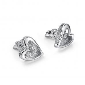 Серебряные серьги АЛЬКОР с бриллиантом 02-5340/000Б-00 фото