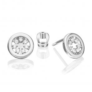 Серьги из белого золота Platina с бриллиантом 02-5364-00-101-1120 фото
