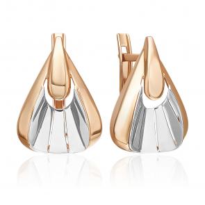 Серьги из комбинированного золота Platina 02-5371-00-000-1111 фото