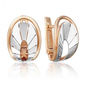 Серьги из комбинированного золота Platina 02-5372-00-000-1111 фото