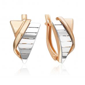 Серьги из комбинированного золота Platina 02-5373-00-000-1111 фото
