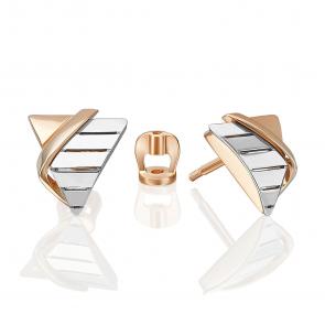 Серьги из комбинированного золота Platina 02-5374-00-000-1111 фото