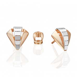 Серьги из комбинированного золота Platina 02-5382-00-000-1111 фото
