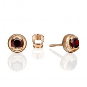 Золотые серьги Platina с гранатом 02-5391-00-204-1110 фото