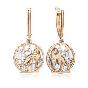 Серьги из комбинированного золота Platina 02-5422-00-000-1111 фото