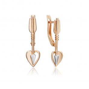 Золотые серьги Platina 02-5423-00-000-1110 фото