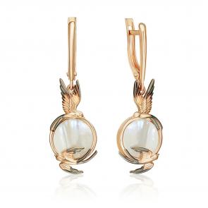 Золотые серьги Platina с перламутром 02-5460-00-744-1110 фото