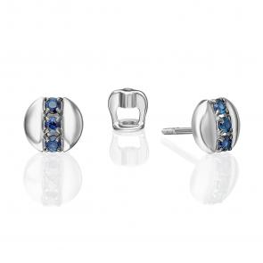 Серьги из белого золота Platina с сапфиром 02-5481-00-102-1120 фото