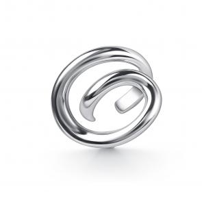 Одиночная серьга из серебра АЛЬКОР 02-5489/0000-00 фото