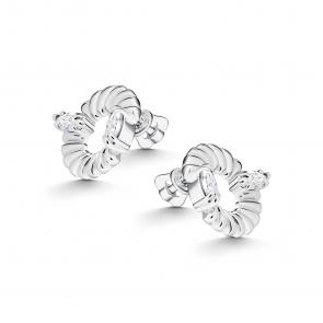 Серебряные серьги АЛЬКОР с горным хрусталём 02-5518/00ГХ-00 фото