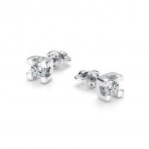 Серебряные серьги АЛЬКОР с горным хрусталём 02-5519/00ГХ-00 фото