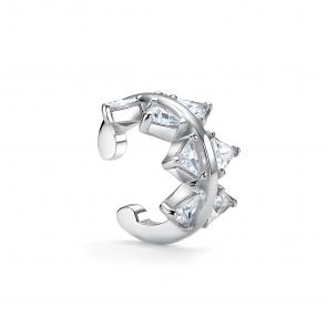 Одиночная серьга из серебра АЛЬКОР с фианитом 02-5859/00КЦ-00 фото