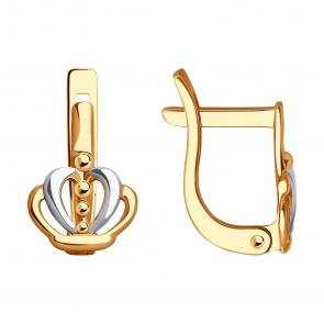 Золотые серьги SOKOLOV 0200045 фото