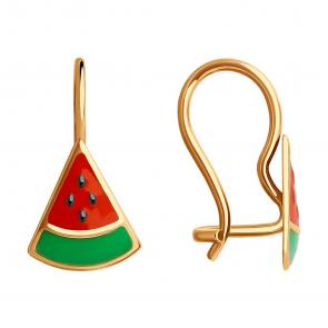 Золотые серьги SOKOLOV с эмалью 0200094 фото