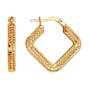 Золотые серьги SOKOLOV 0200100 фото