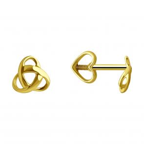 Серьги из лимонного золота SOKOLOV 0200125-2 фото