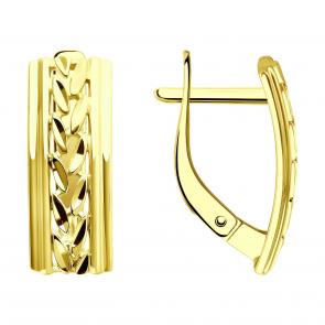 Серьги из лимонного золота SOKOLOV 0200213-2 фото