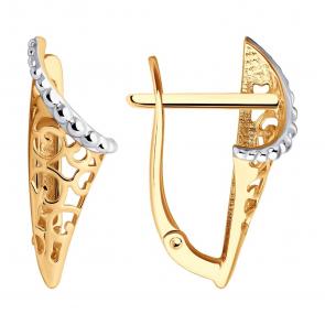 Золотые серьги SOKOLOV 0200245 фото