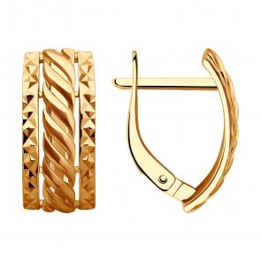 Золотые серьги SOKOLOV 0200328 фото