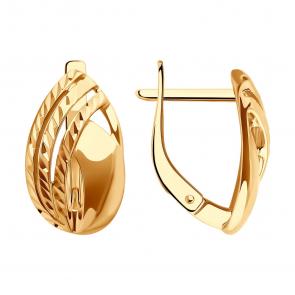 Золотые серьги SOKOLOV 0200435 фото