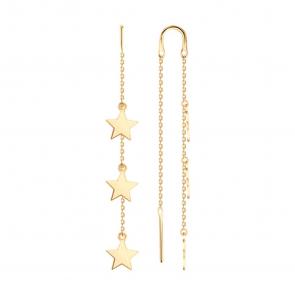 Золотые серьги SOKOLOV 0200744 фото