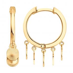 Золотые серьги SOKOLOV 0200762 фото