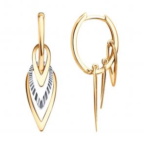 Золотые серьги SOKOLOV 0200875 фото