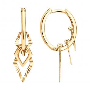 Золотые серьги SOKOLOV 0200903 фото