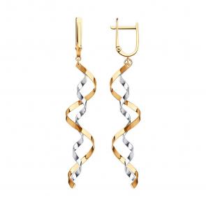 Золотые серьги SOKOLOV 021182 фото