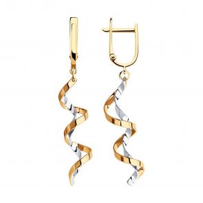 Золотые серьги SOKOLOV 021184 фото