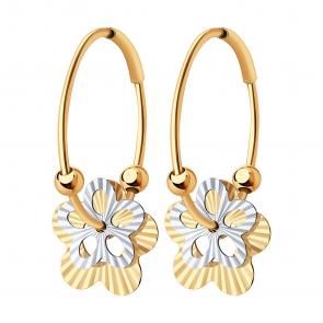 Золотые серьги SOKOLOV 021326 фото