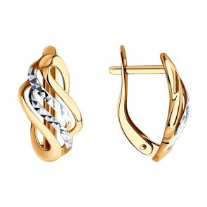 Золотые серьги SOKOLOV 026858 фото