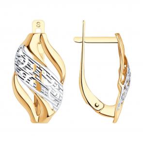 Золотые серьги SOKOLOV 027307 фото