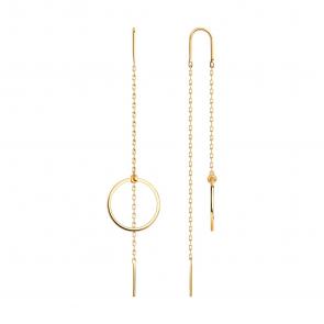 Золотые серьги SOKOLOV 027722 фото