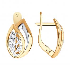 Золотые серьги SOKOLOV 027884 фото