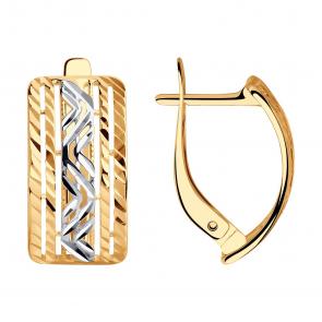 Золотые серьги SOKOLOV 028238 фото