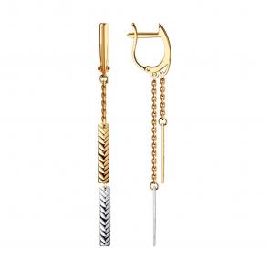 Золотые серьги SOKOLOV 028386 фото